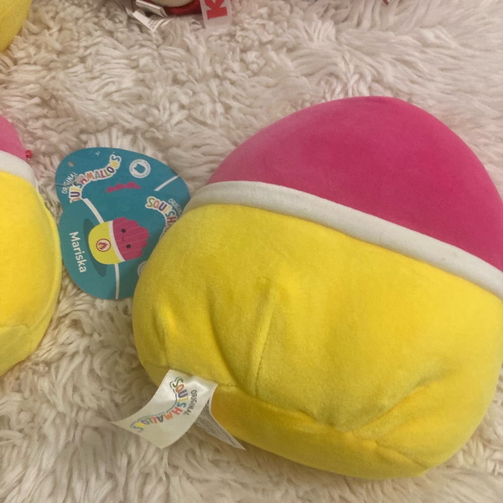 Squishmallows Pink and Yellow Plush Set - Picture 3 of 3